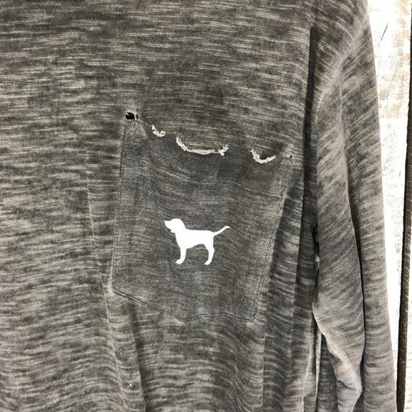 Victoria Secret Pink Distressed XS Long Sleeve - Picture 6 of 6